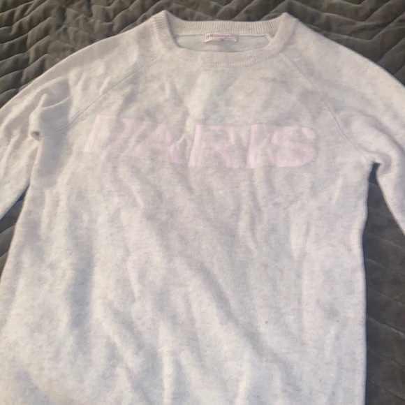 Philosophy cashmere W XS PARIS Sweater oatmeal heather/pink lily. Never worn - Picture 3 of 5